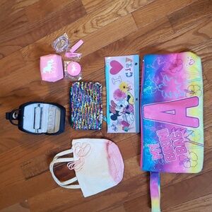 Lot of childrens bags and purses